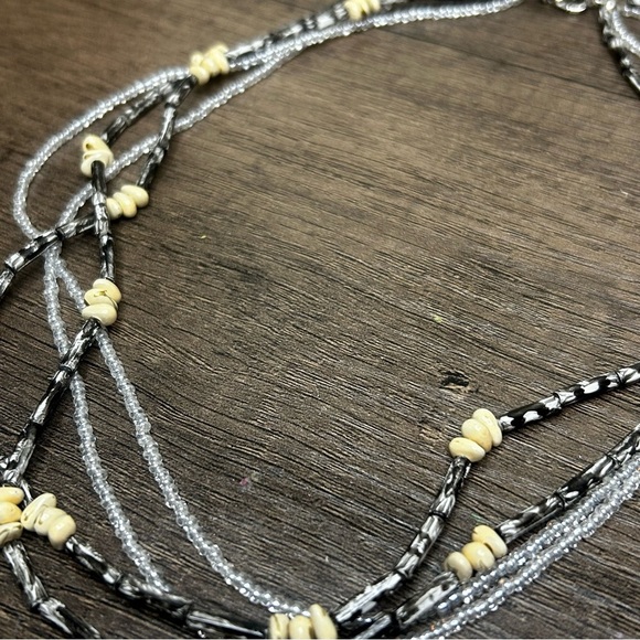 Multi-Strand Beaded Necklace - Picture 3 of 3